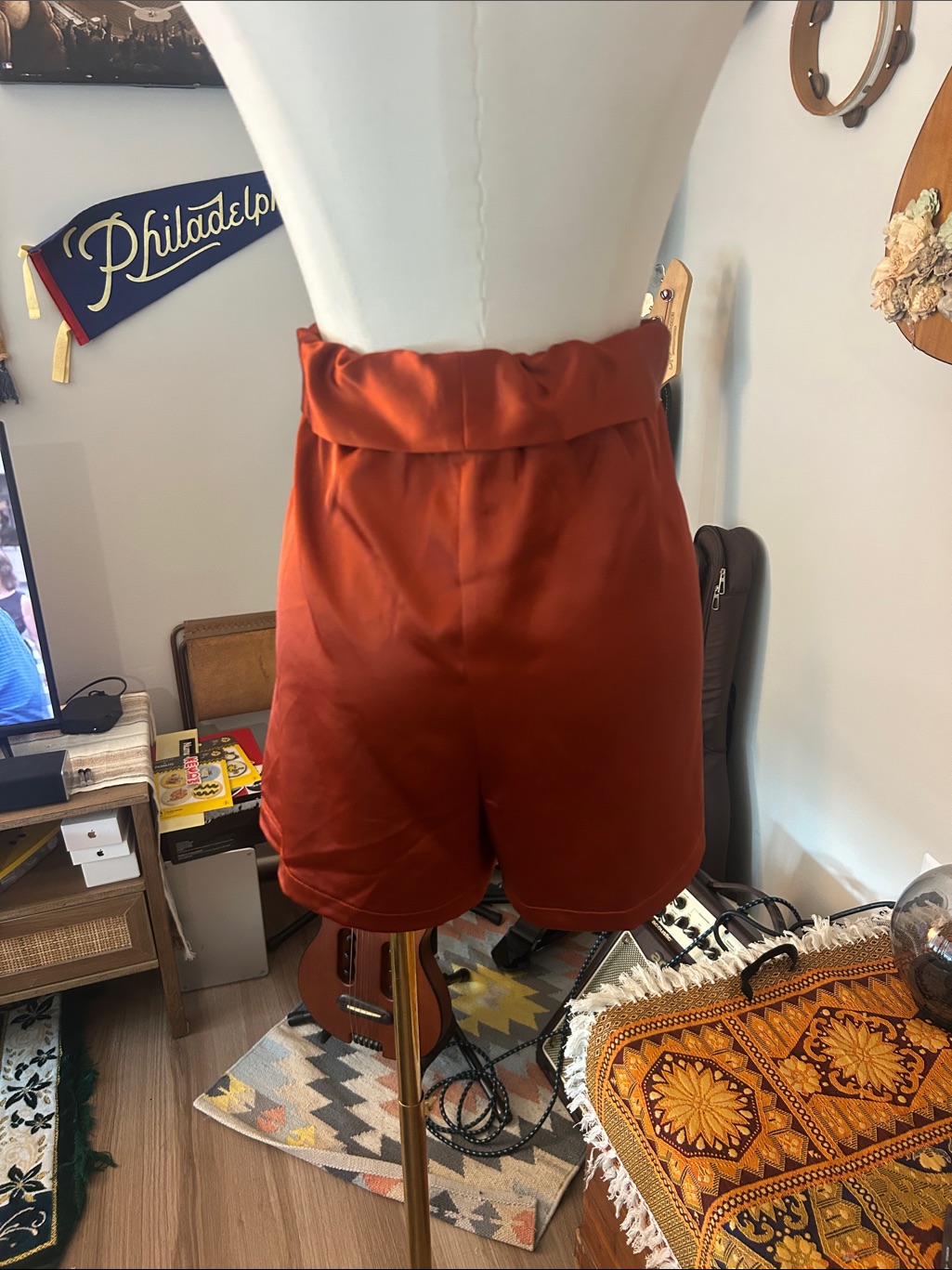 Nwt Free People Allina Liu Webb Satin Shorts — image 6 of 8